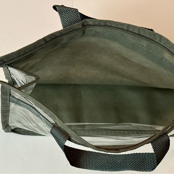 Clear See-Through Zipper Bag with Gray Handles – Versatile & Spacious - Picture 7 of 16